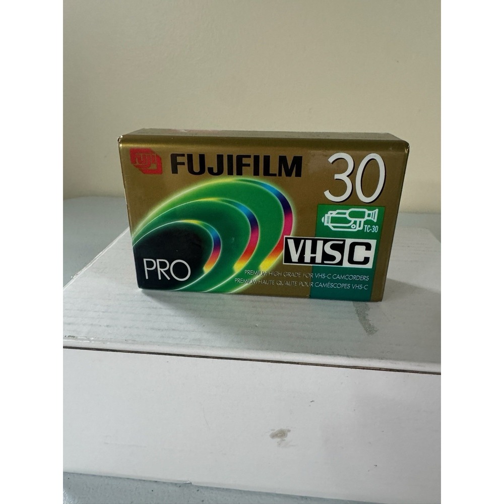 Fujifilm VHS-C Pro Premium High Grade Camcorder 30 Minute Video Cassette Tape
